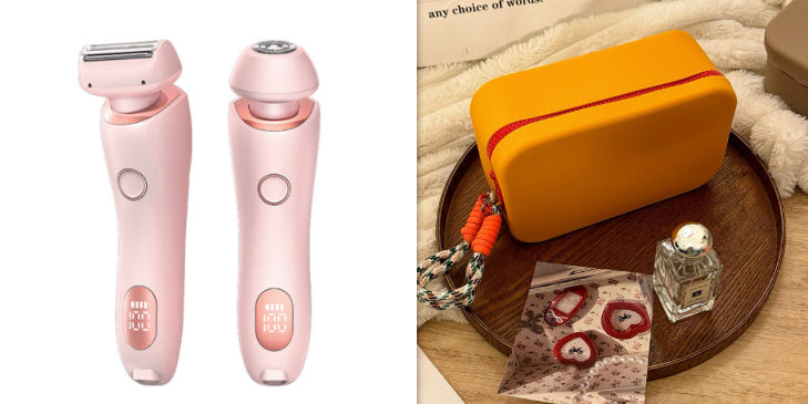 2 In 1 Hair Removal Epilator USB Rechargeable Trimmer Women Body
