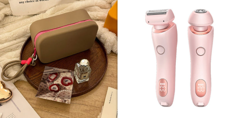 2 In 1 Hair Removal Epilator USB Rechargeable Trimmer Women Body