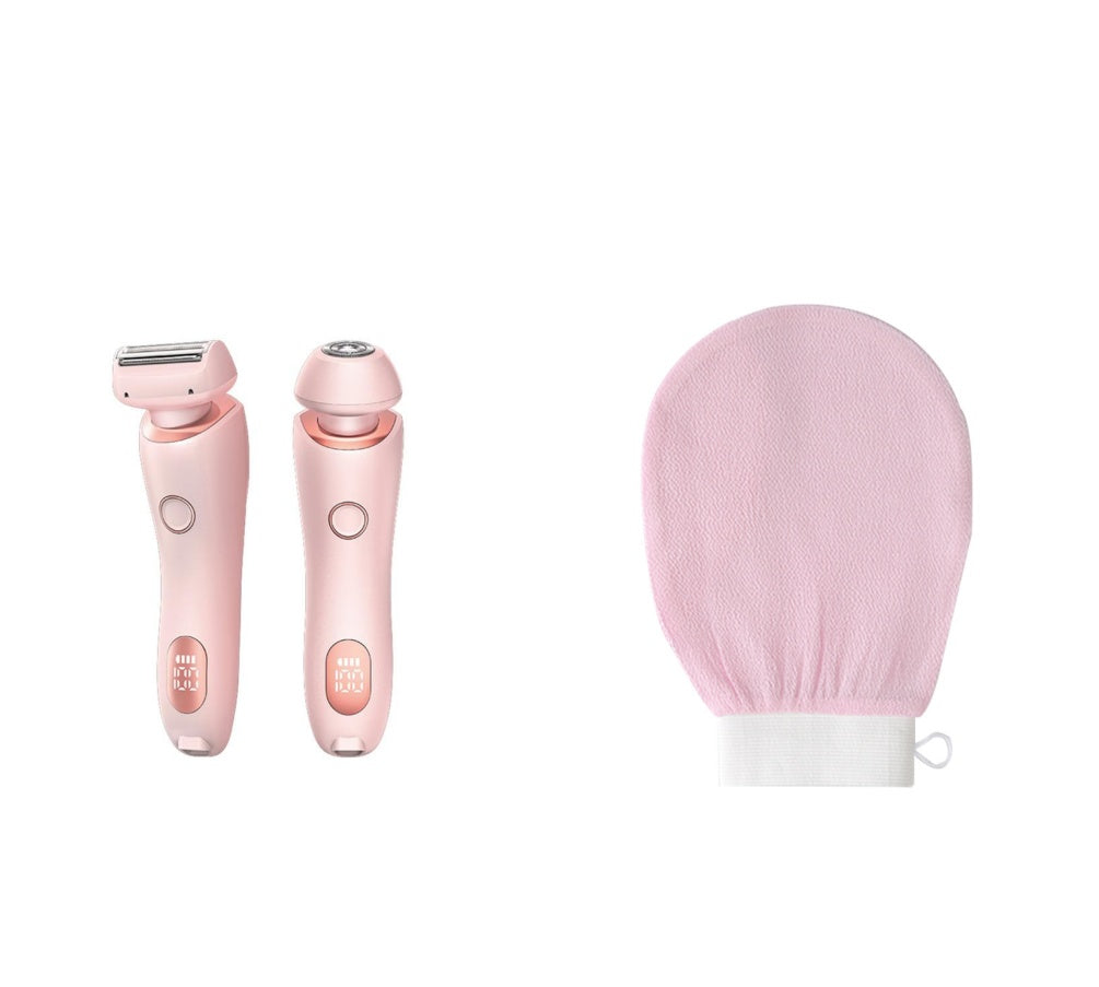 2 In 1 Hair Removal Epilator USB Rechargeable Trimmer Women Body