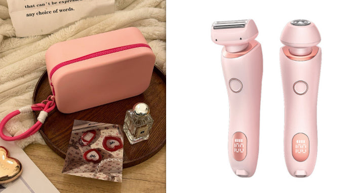2 In 1 Hair Removal Epilator USB Rechargeable Trimmer Women Body