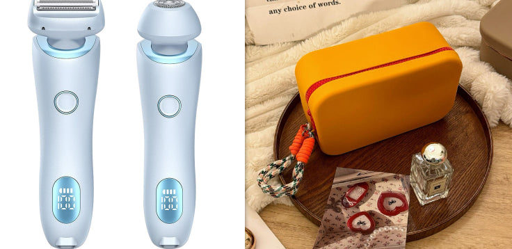 2 In 1 Hair Removal Epilator USB Rechargeable Trimmer Women Body