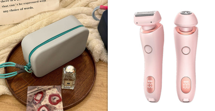 2 In 1 Hair Removal Epilator USB Rechargeable Trimmer Women Body