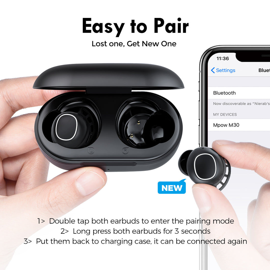 Sports running wireless headphones