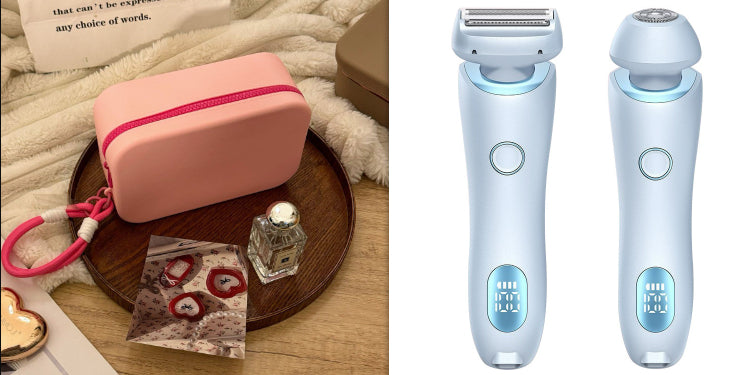 2 In 1 Hair Removal Epilator USB Rechargeable Trimmer Women Body