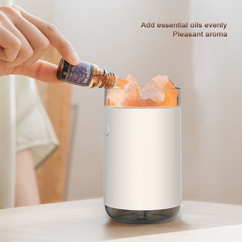 Air Humidifier Crystal Salt Stone Desktop Aromatherapy 