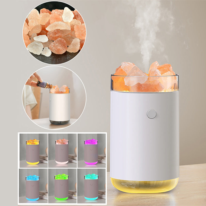 Air Humidifier Crystal Salt Stone Desktop Aromatherapy 