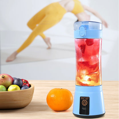 Portable Electric Fruit Juicer Wireless USB Rechargeable 
