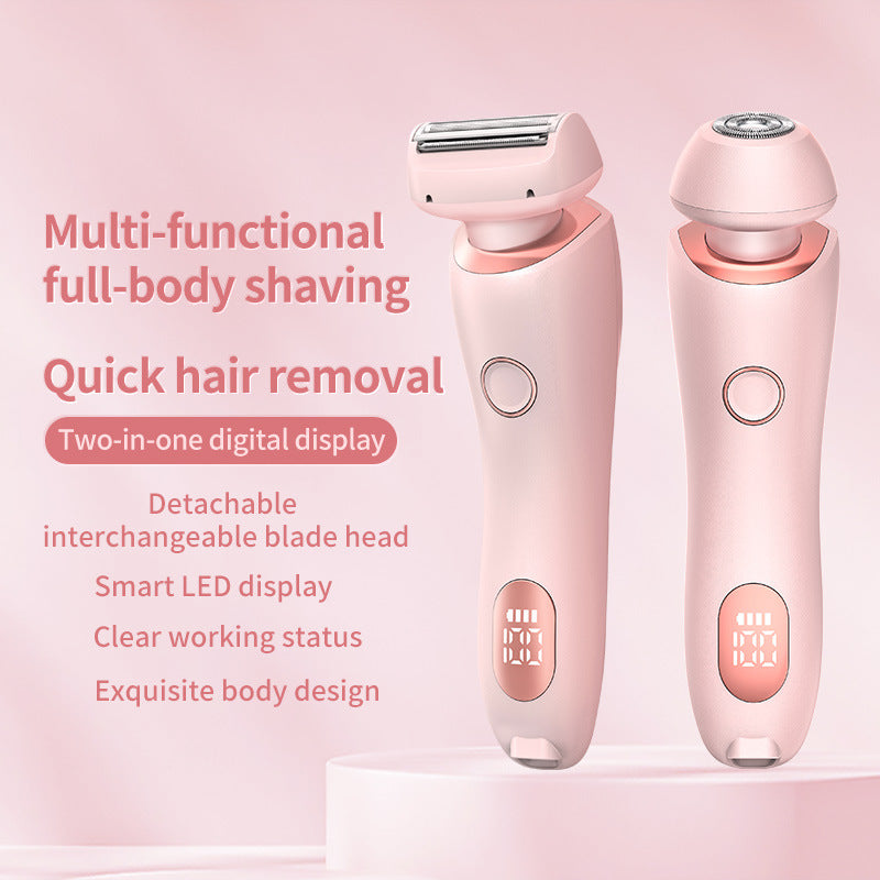 2 In 1 Hair Removal Epilator USB Rechargeable Trimmer 
