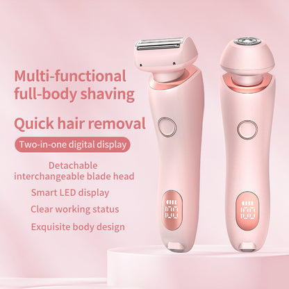 2 In 1 Hair Removal Epilator USB Rechargeable Trimmer 