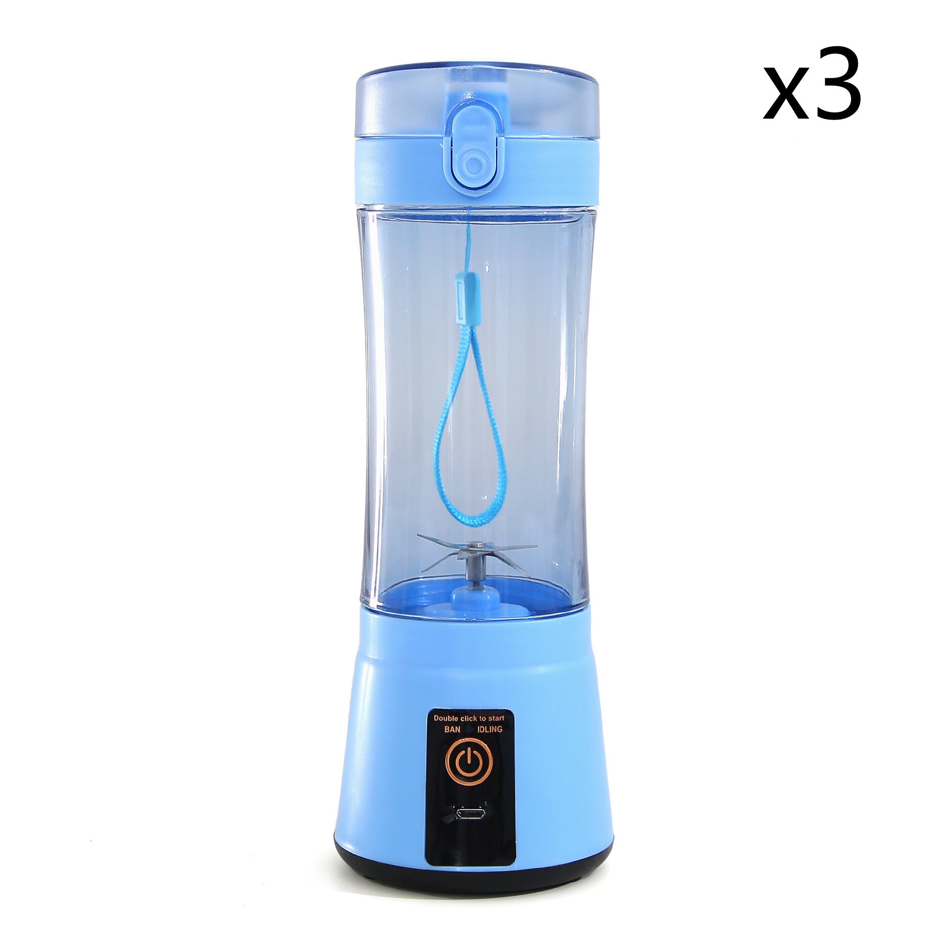 Portable Electric Fruit Juicer Wireless USB Rechargeable 
